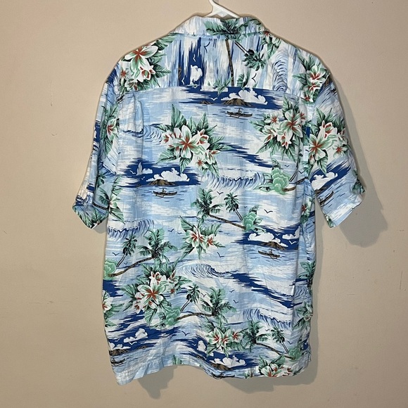 ⭐️Tropical Blue Hawaiian Shirt - Picture 5 of 7